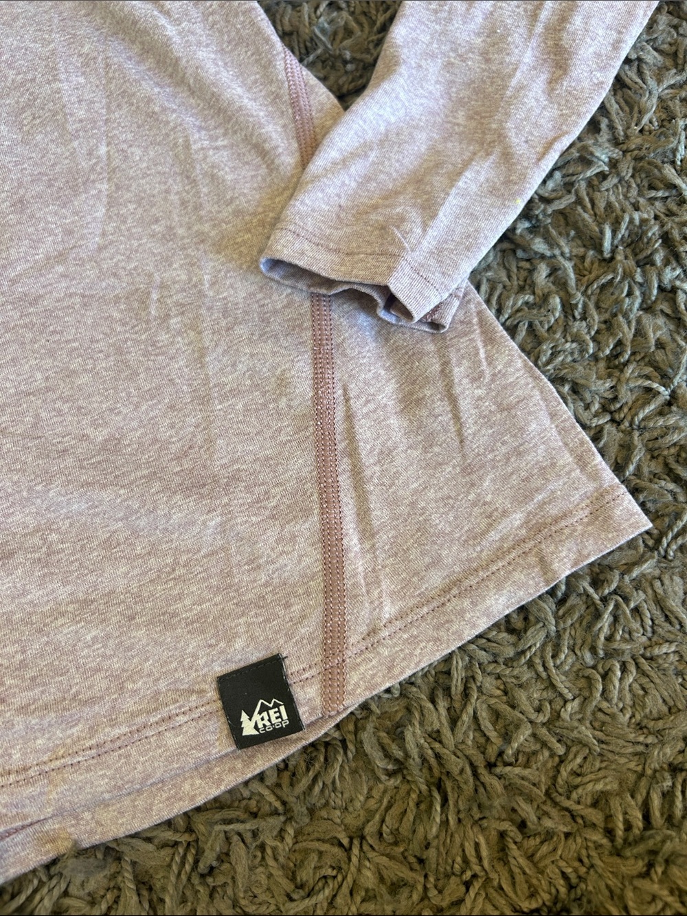 REI Long Sleeve Performance Crew - Lavender Heather Size Small - Picture 2 of 8